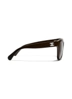 CHANEL Quadratische Sonnenbrille, Farbe: 1460/3 BRAUN/ BRAUN (Bild 1)