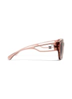 CHANEL Schmetterlingsförmige Sonnenbrille, Farbe: 1651S6 - HELLBRAUN/ GRAU VERLAUF (Bild 1)