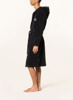 EA7 EMPORIO ARMANI Unisex-Bademantel mit Kapuze , Farbe: SCHWARZ (Bild 1)