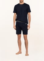 mey Schlafshorts Serie ZZZLEEPWEAR , Farbe: DUNKELBLAU/ GRAU (Bild 1)