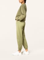 SPORTY & RICH Sweatpants, Farbe: OLIV/ WEISS (Bild 1)