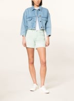 7 for all mankind Jeans-Shorts BILLIE, Farbe: MC Colored GREEN (Bild 1)