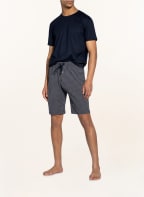 CALIDA Lounge-Shorts REMIX 4, Farbe: WEISS/ DUNKELBLAU (Bild 1)