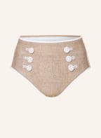 MARYAN MEHLHORN Bikini-Hose CANVAS, Farbe: GOLD/ WEISS (Bild 1)