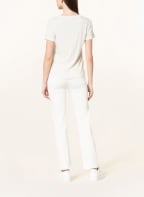 LIU JO T-shirt with decorative gems, Color: CREAM (Image 1)