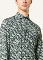 OLYMP Jerseyhemd No. Six 24/Seven super slim, Farbe: GRÜN/ DUNKELGRAU/ WEISS (Bild 1)