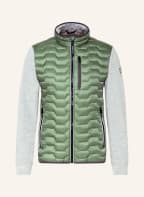MILESTONE Steppjacke CAPRI im Materialmix, Farbe: GRÜN/ GRAU (Bild 1)