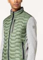 MILESTONE Steppjacke CAPRI im Materialmix, Farbe: GRÜN/ GRAU (Bild 1)