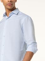 ZEGNA Hemd Slim Fit mit Leinen, Farbe: BLAU (Bild 1)