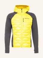 Peak Performance Hybrid-Daunenjacke HELIUM, Farbe: DUNKELGRAU/ NEONGELB (Bild 1)