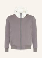 People of Shibuya Sweatjacke SAGAMI im Materialmix, Farbe: TAUPE/ CREME (Bild 1)