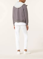 People of Shibuya Sweatjacke SAGAMI im Materialmix, Farbe: TAUPE/ CREME (Bild 1)