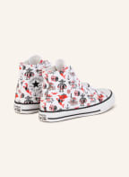 CONVERSE Hightop-Sneaker CHUCK TAYLOR ALL STAR, Farbe: WEISS/ SCHWARZ/ ROT (Bild 1)