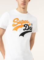 Superdry T-Shirt, Farbe: WEISS/ ORANGE/ SCHWARZ (Bild 1)