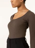 ANINE BING Strick-Body FELICITY, Farbe: KHAKI (Bild 1)