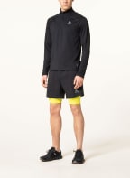 odlo 2-in-1-Laufshorts AXALP TRAIL, Farbe: SCHWARZ/ NEONGELB (Bild 1)