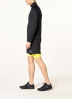 odlo 2-in-1-Laufshorts AXALP TRAIL, Farbe: SCHWARZ/ NEONGELB (Bild 1)