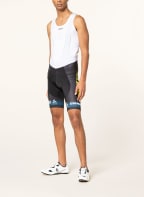 odlo Radhose SRAM mit Trägern und gepolstertem Einsatz, Farbe: WEISS/ SCHWARZ (Bild 1)