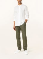 ZEGNA Leinenhemd Slim Fit mit Stehkragen, Farbe: WEISS (Bild 1)