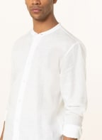ZEGNA Leinenhemd Slim Fit mit Stehkragen, Farbe: WEISS (Bild 1)