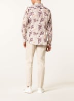 fakts Leinenhemd SEBO Slim Fit , Farbe: DUNKELLILA/ CREME/ KHAKI (Bild 1)