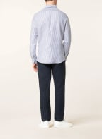 fakts Hemd SEBO Slim Fit mit Leinen , Farbe: WEISS/ GRAU (Bild 1)