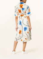 seidensticker Hemdblusenkleid, Farbe: ECRU/ BLAU/ ORANGE (Bild 1)
