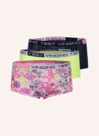 VINGINO 3er-Pack Panties FANTASY, Farbe: GELB/ ROSA/ DUNKELBLAU (Bild 1)
