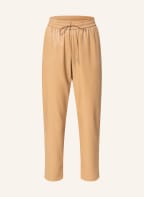 BOSS Hose TALILIA im Jogging-Stil in Lederoptik, Farbe: BEIGE (Bild 1)