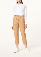 BOSS Hose TALILIA im Jogging-Stil in Lederoptik, Farbe: BEIGE (Bild 1)