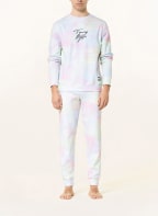 TOMMY HILFIGER Lounge-Sweatshirt, Farbe: HELLGRÜN/ ROSA/ HELLBLAU (Bild 1)