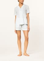 SCHIESSER Shorty pajamas PYJAMA STORY, Color: LIGHT BLUE/ WHITE (Image 1)