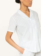 SCHIESSER Shorty pajamas PYJAMA STORY, Color: LIGHT BLUE/ WHITE (Image 1)