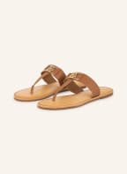 TOMMY HILFIGER Zehentrenner, Farbe: COGNAC/ GOLD/ BEIGE (Bild 1)
