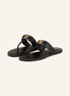 TOMMY HILFIGER Zehentrenner, Farbe: SCHWARZ/ GOLD (Bild 1)