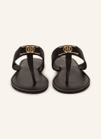 TOMMY HILFIGER Zehentrenner, Farbe: SCHWARZ/ GOLD (Bild 1)