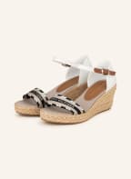 TOMMY HILFIGER Wedges, Color: DARK BLUE/ BEIGE/ ECRU (Image 1)