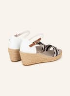 TOMMY HILFIGER Wedges, Color: DARK BLUE/ BEIGE/ ECRU (Image 1)
