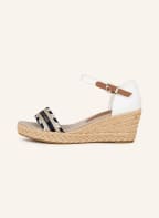 TOMMY HILFIGER Wedges, Color: DARK BLUE/ BEIGE/ ECRU (Image 1)