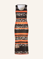 SPORTALM Kleid, Farbe: SCHWARZ/ HELLBRAUN/ NEONORANGE (Bild 1)