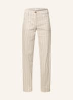 RIANI Hose mit Leinen , Farbe: BEIGE/ WEISS (Bild 1)