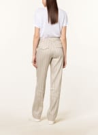 RIANI Hose mit Leinen , Farbe: BEIGE/ WEISS (Bild 1)