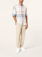TOMMY HILFIGER Leinenhemd Regular Fit, Farbe: CREME/ HELLGRAU/ HELLROT (Bild 1)