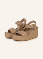 CLERGERIE Plateau-Sandalen DESTINY, Farbe: CREME (Bild 1)