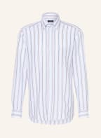 STROKESMAN'S Hemd Modern Fit mit Leinen, Farbe: HELLBLAU/ DUNKELBRAUN/ BEIGE (Bild 1)