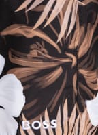 BOSS Badeshorts TURTLE, Farbe: SCHWARZ/ HELLBRAUN/ WEISS (Bild 1)