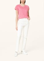 BOSS T-Shirt EDILA aus Leinen, Farbe: WEISS/ ROSA (Bild 1)