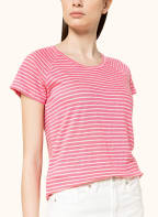 BOSS T-Shirt EDILA aus Leinen, Farbe: WEISS/ ROSA (Bild 1)
