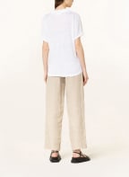 darling harbour Linen polo shirt, Color: WHITE (Image 1)