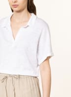 darling harbour Linen polo shirt, Color: WHITE (Image 1)
